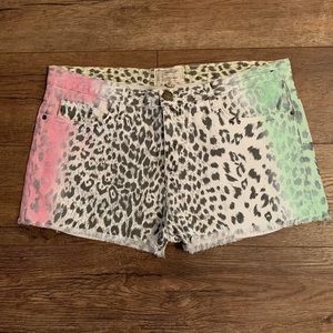 NWT Current/Elliott Boyfriend Airbrush Shorts Size 31